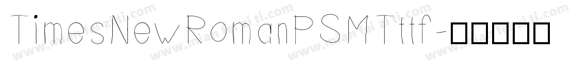 TimesNewRomanPSMTttf字体转换
