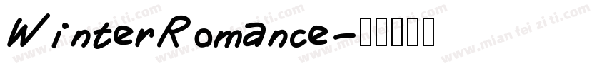 WinterRomance字体转换