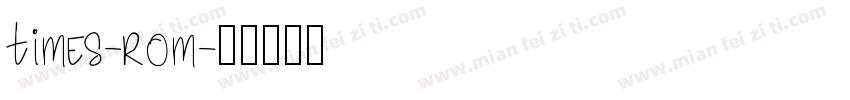 times-rom字体转换