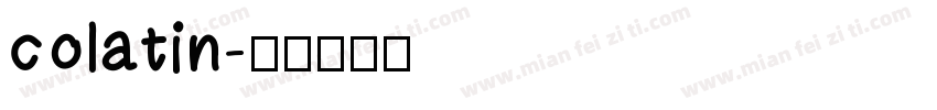 colatin字体转换