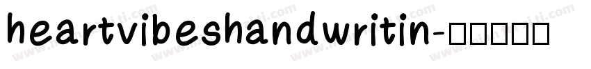 heartvibeshandwritin字体转换