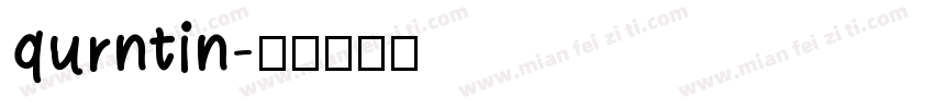 qurntin字体转换