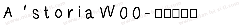 AstoriaW00字体转换