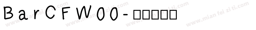 BarCFW00字体转换