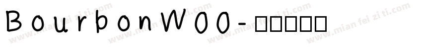 BourbonW00字体转换