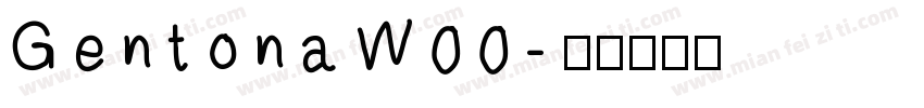GentonaW00字体转换