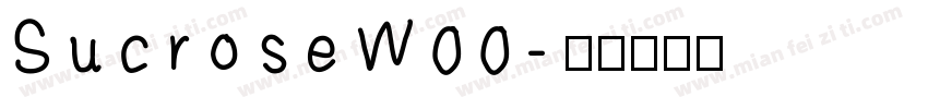 SucroseW00字体转换