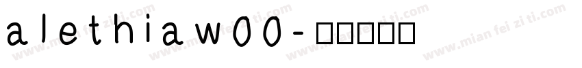 alethiaw00字体转换