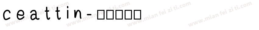 ceattin字体转换