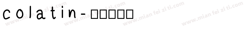 colatin字体转换