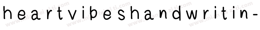 heartvibeshandwritin字体转换