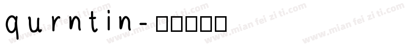 qurntin字体转换