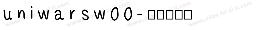 uniwarsw00字体转换
