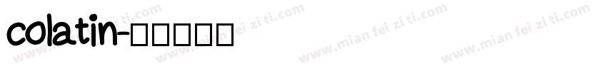 colatin字体转换