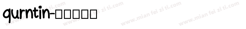 qurntin字体转换