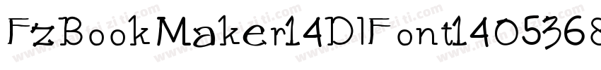 FzBookMaker14DlFont140536871269字体转换