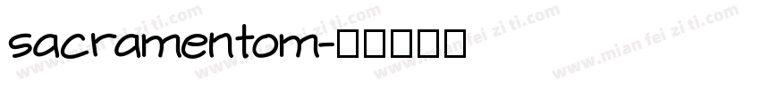 sacramentom字体转换