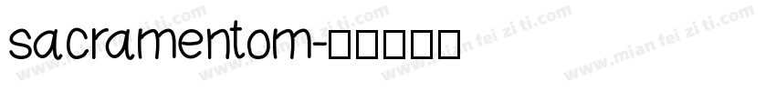 sacramentom字体转换
