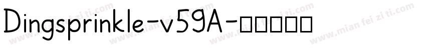 Dingsprinkle-v59A字体转换