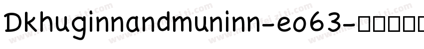Dkhuginnandmuninn-eo63字体转换