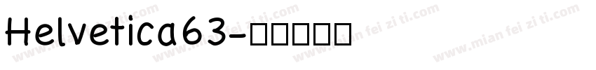 Helvetica63字体转换