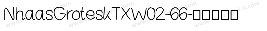 NhaasGroteskTXW02-66字体转换