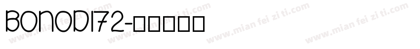 BONODI72字体转换