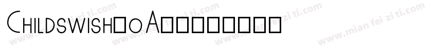 Childswish-oA74字体转换