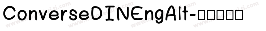 ConverseDINEngAlt字体转换