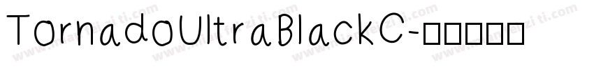 TornadoUltraBlackC字体转换