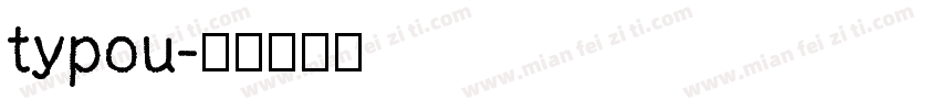 typou字体转换