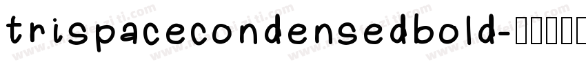 trispacecondensedbold字体转换