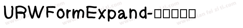 URWFormExpand字体转换