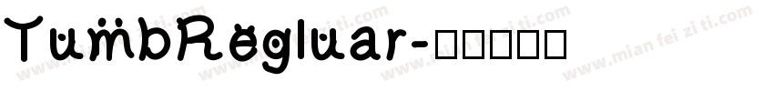 TumbRegluar字体转换