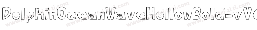 DolphinOceanWaveHollowBold-vV6A字体转换