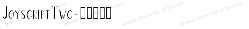 JoyscriptTwo字体转换