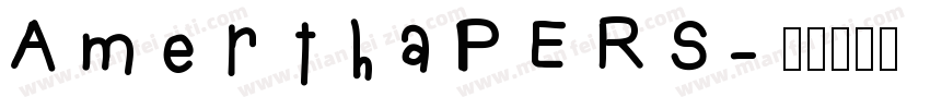 AmerthaPERS字体转换