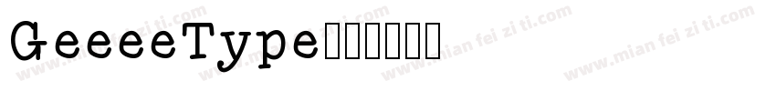 GeeeeType字体转换