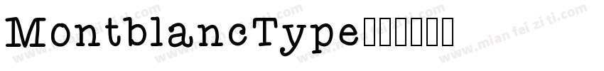 MontblancType字体转换