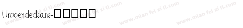 Unboendedsans字体转换
