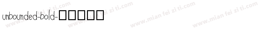 unbounded-bold字体转换