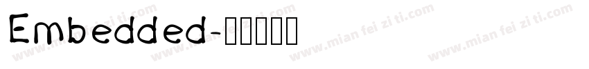 Embedded字体转换
