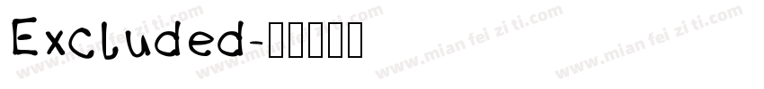 Excluded字体转换