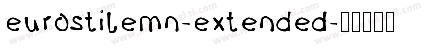 eurostilemn-extended字体转换