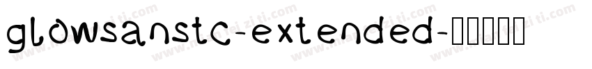 glowsanstc-extended字体转换