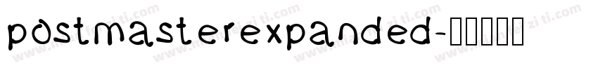 postmasterexpanded字体转换
