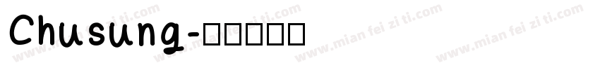 Chusung字体转换