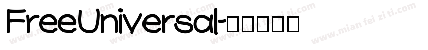 FreeUniversal字体转换