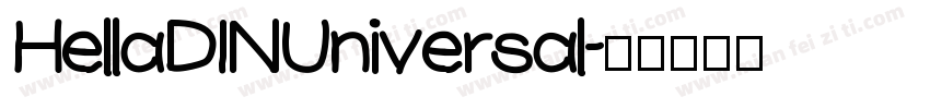 HellaDINUniversal字体转换
