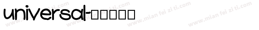 universal字体转换